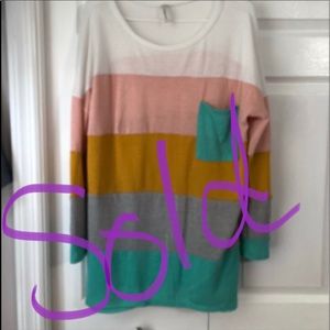 Long sleeves striped top